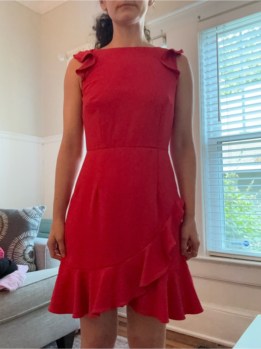 Donna Morgan Vibrant Red Prom Dress
